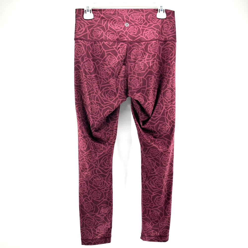 LULULEMON High Times Pants Leggings FULLUX Posey Burgundy Rose | WOMENS SIZE 8 M - Picture 6 of 8